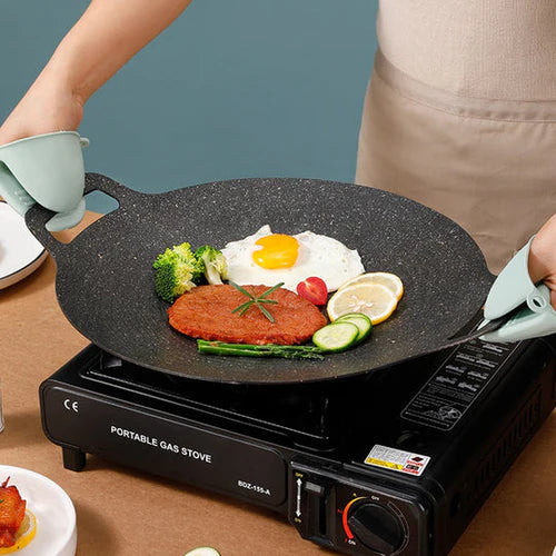 KochGenuss Non-Stick Korean Grill Pan – Stress-Free Cooking, Juicy Dishes, Always Clean