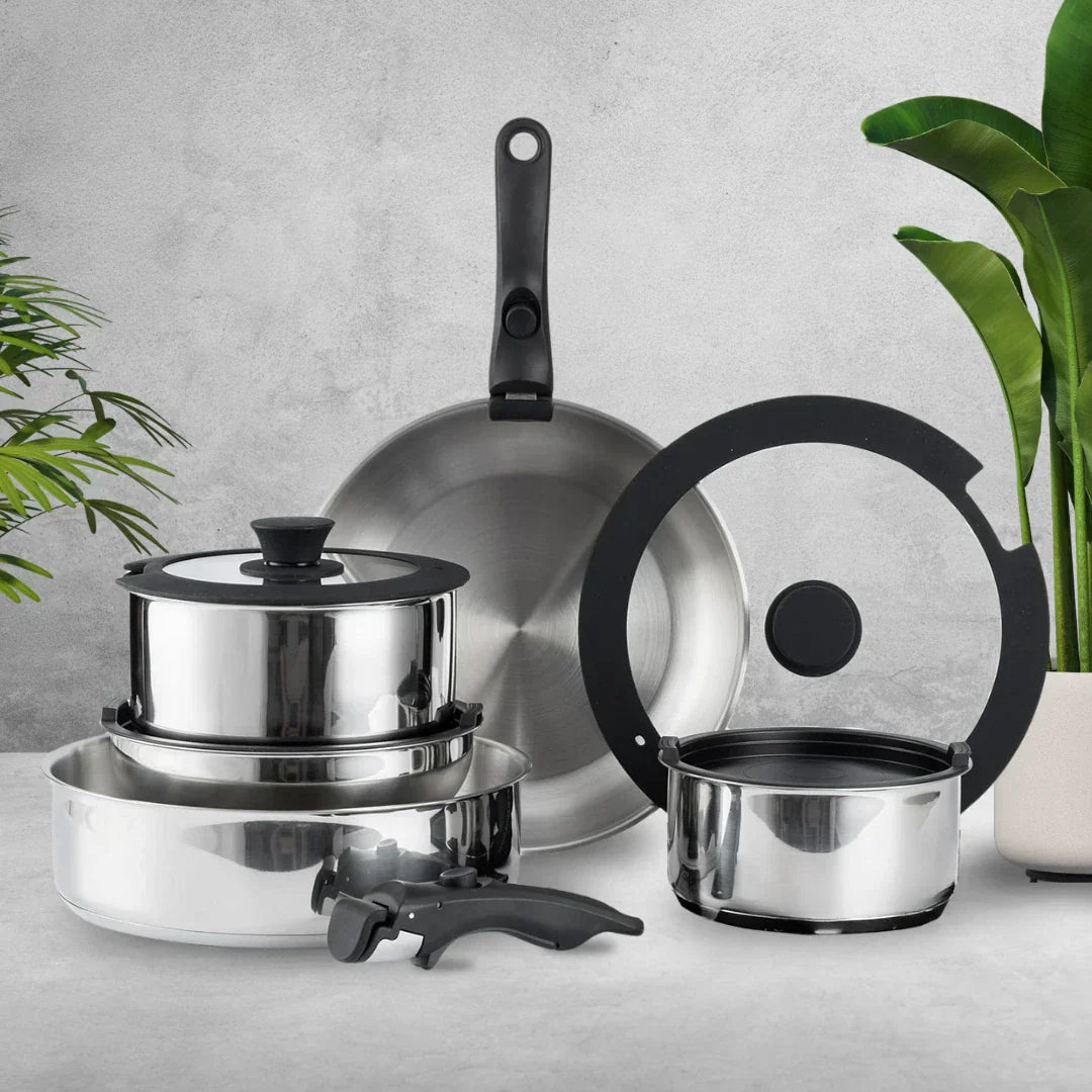 SmartCook Kochgeschirr mit Antihaftbeschichtung | Platzsparend und Multifunktional