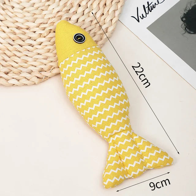 CoralCat | Katzenminze-Spielzeug in Fischform