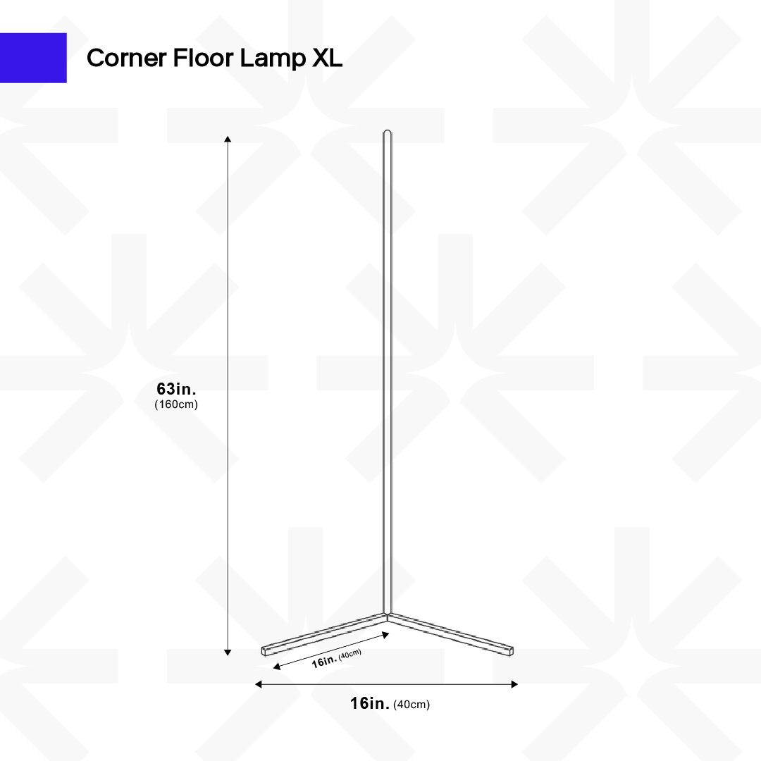 Elegante Eck-Stehlampe für stilvolle Beleuchtung