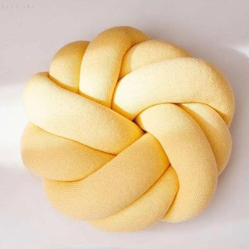 Knotted Cotton Pillow - Coziness for Your Home
