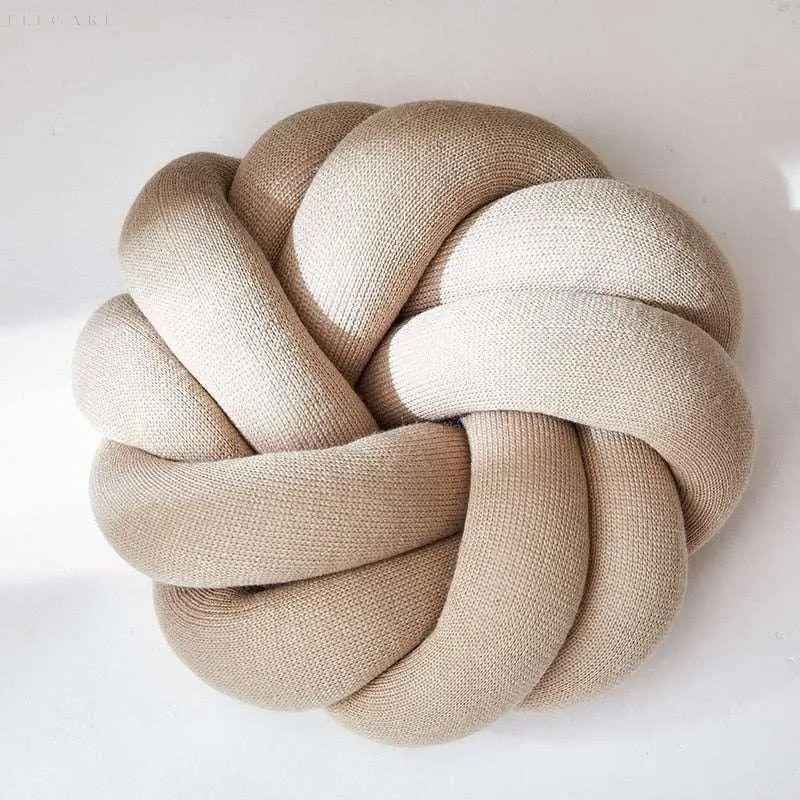 Knotted Cotton Pillow - Coziness for Your Home