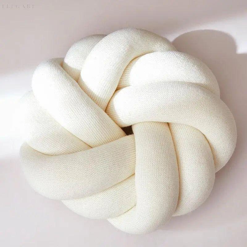 Knotted Cotton Pillow - Coziness for Your Home