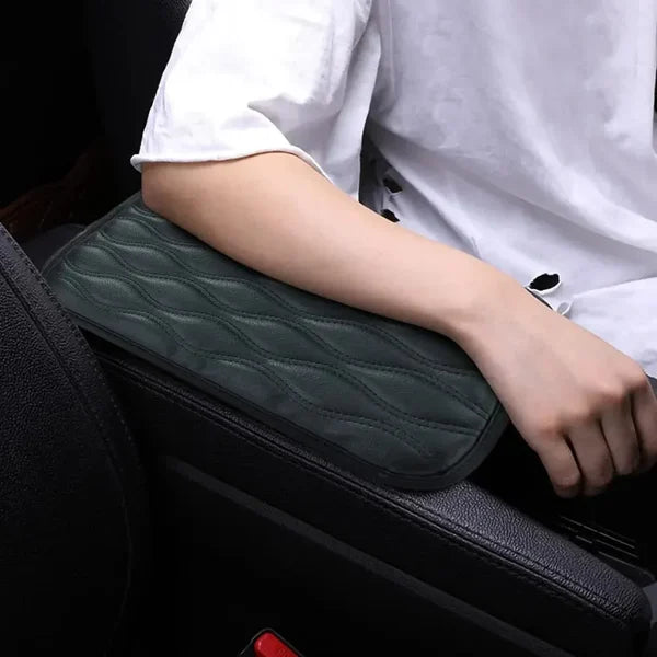 Komfortable Armlehnenauflage aus Baumwolle und Leder für Autos