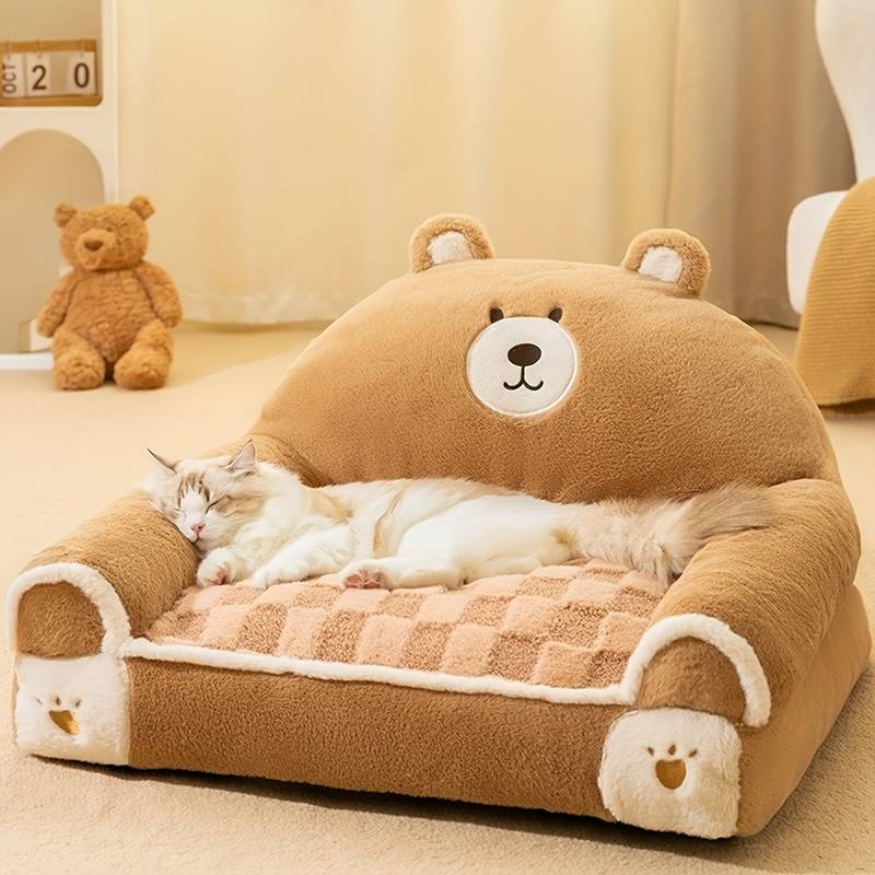 Cozy Teddy Bear Bed for Your Pets