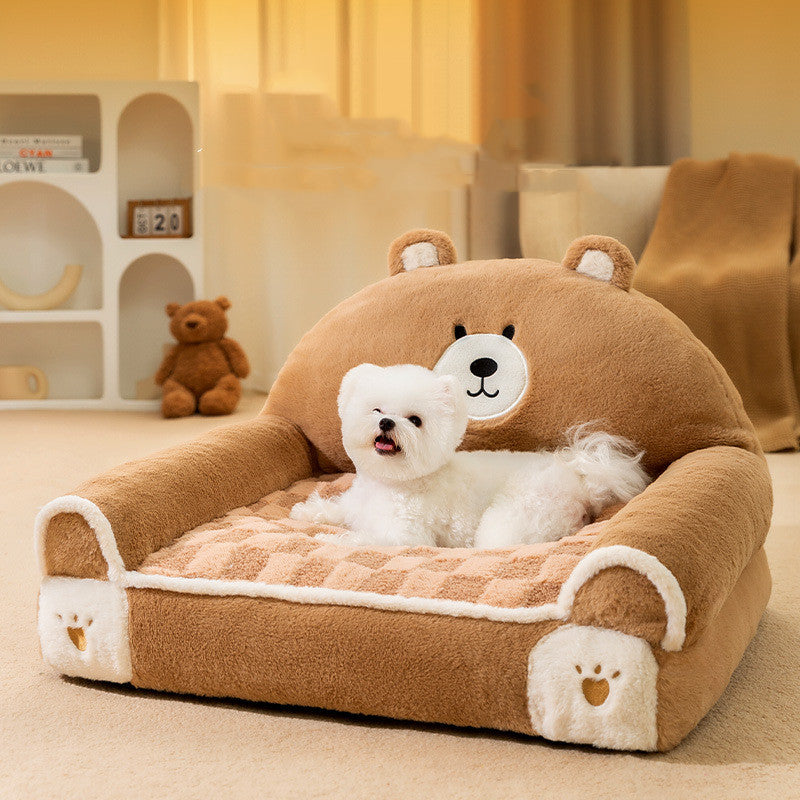 Cozy Teddy Bear Bed for Your Pets