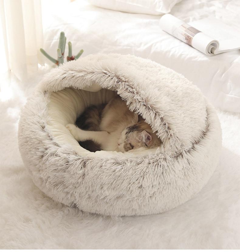 Gemütliches Zuhause - Katzen- und Hundebett | Warm, Weich und Sicher