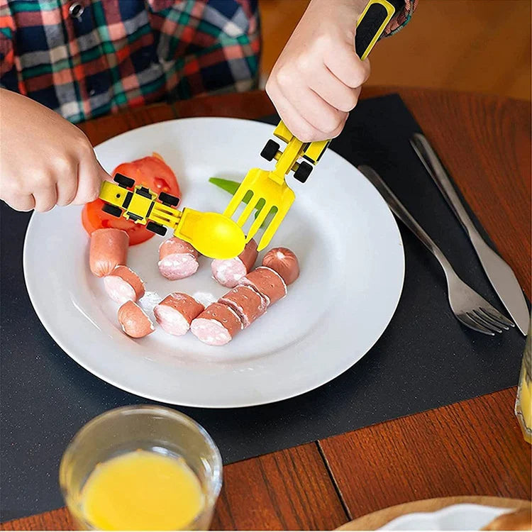 Verspielte Essutensilien für Kinder
