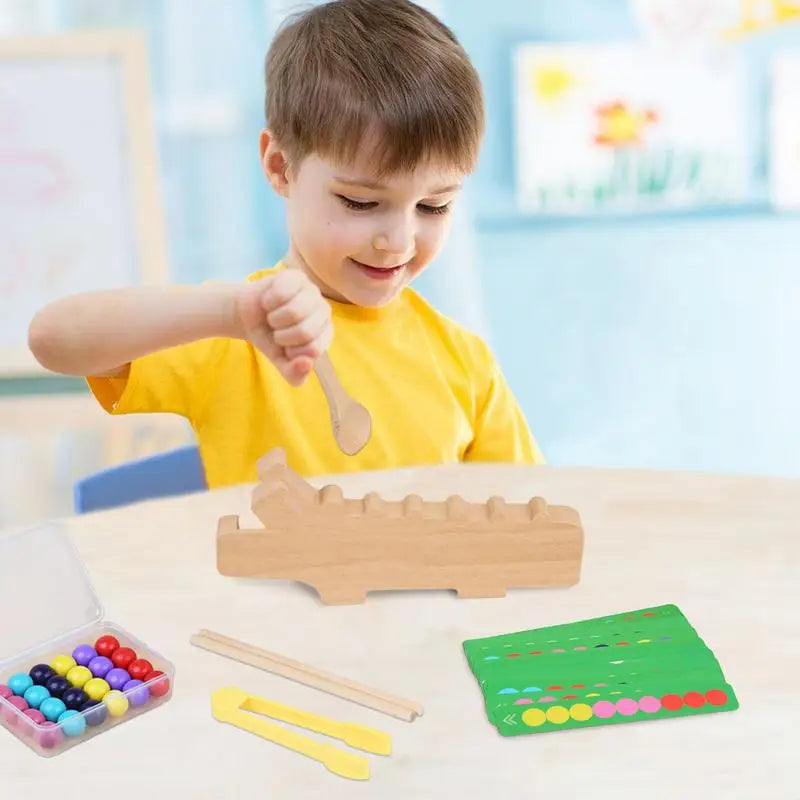 Kreatives Farbspiel mit Krokodil - Farbenspiele für Kinder