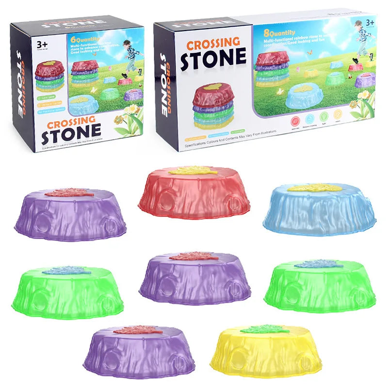 Stepping and Balancing Stones - Glowing Balance Stepping Stones for Children