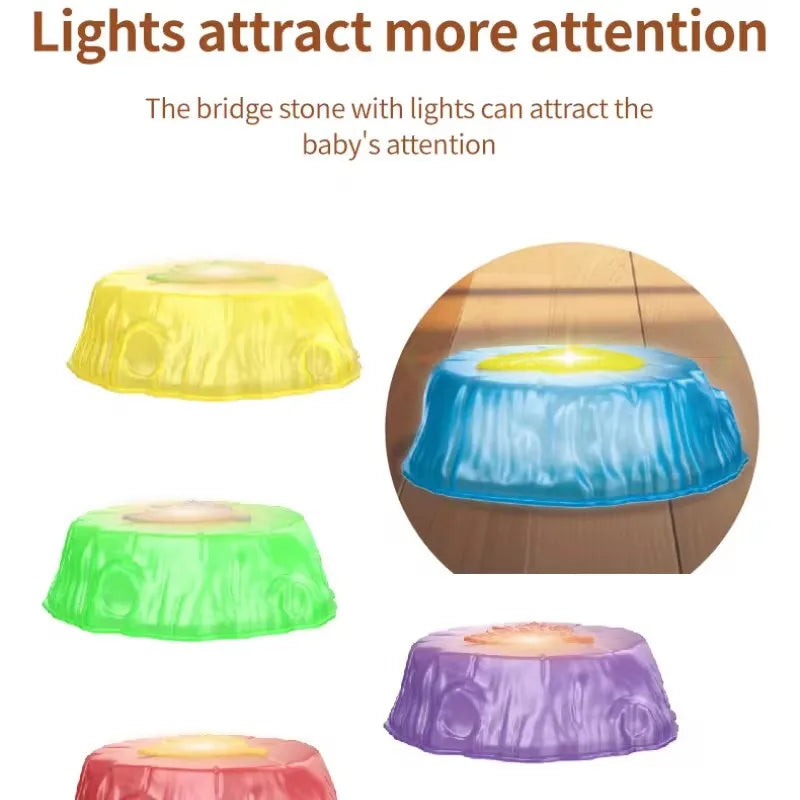 Stepping and Balancing Stones - Glowing Balance Stepping Stones for Children