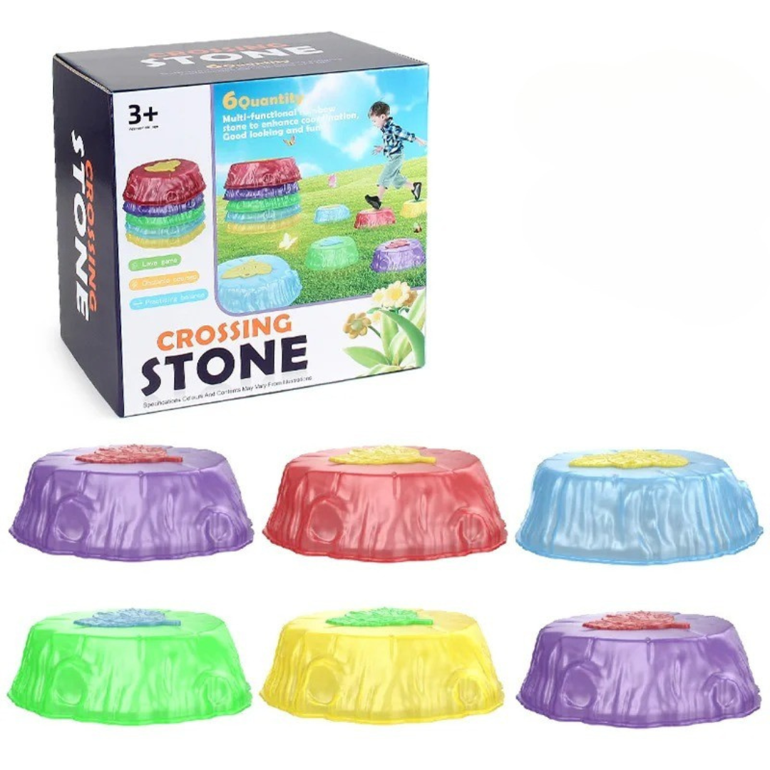Stepping and Balancing Stones - Glowing Balance Stepping Stones for Children
