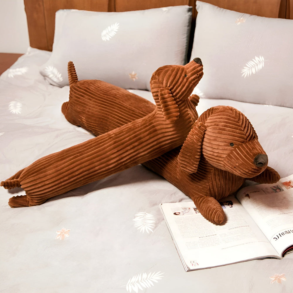 Dackel Kissen in Form eines Dackels – Weiches Kuschelkissen