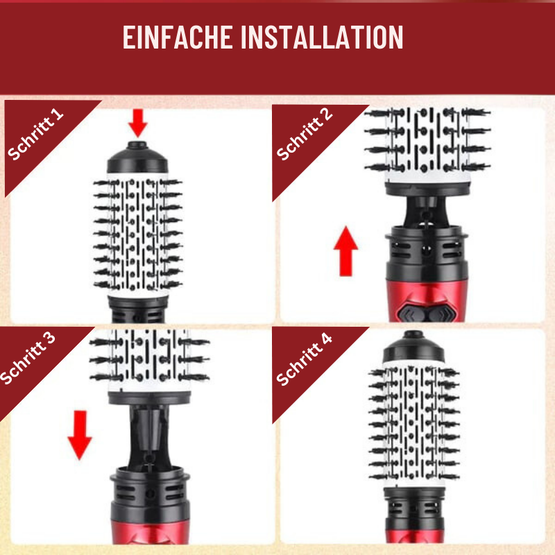 CurlFlow – Innovativer Hot Air Styler und Rotierender Haartrockner in Einem