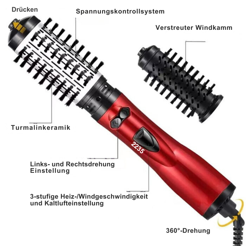 CurlFlow – Innovativer Hot Air Styler und Rotierender Haartrockner in Einem