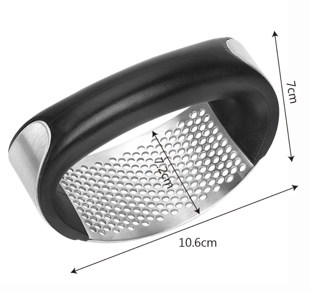 Arc-Shaped Stainless Steel Garlic Press | Your Essential Kitchen Tool