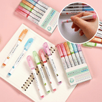 Colorful highlighter with a chisel tip