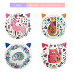 Cute cat-shaped coasters (4 pieces)