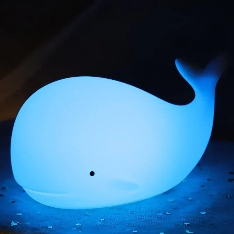 Niedliche Walfisch-Nachtlampe mit Farbwechsel - GlowWhale