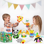 DIY 3D Papierbecher Aufkleber Set für kreative Köpfe