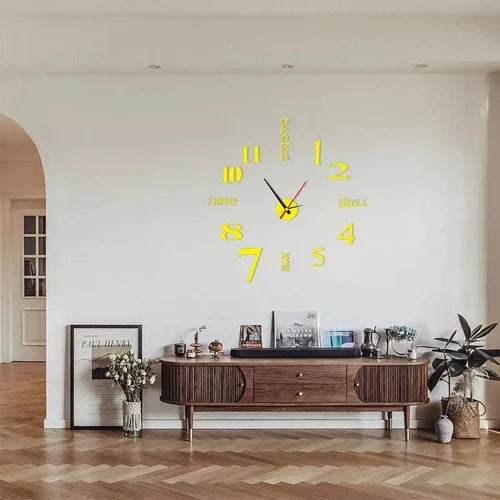 Moderne DIY Wanduhr ohne Bohren für Ihr Zuhause