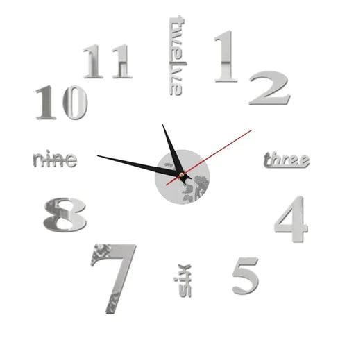 Moderne DIY Wanduhr ohne Bohren für Ihr Zuhause