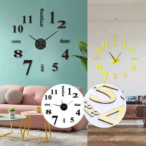 Moderne DIY Wanduhr ohne Bohren für Ihr Zuhause