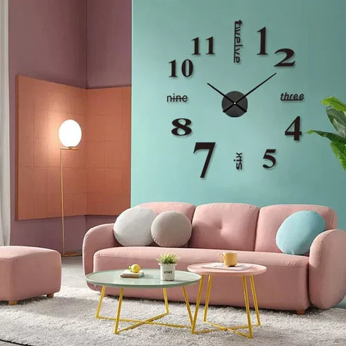 Moderne DIY Wanduhr ohne Bohren für Ihr Zuhause