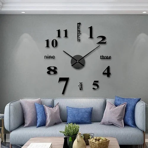 Moderne DIY Wanduhr ohne Bohren für Ihr Zuhause