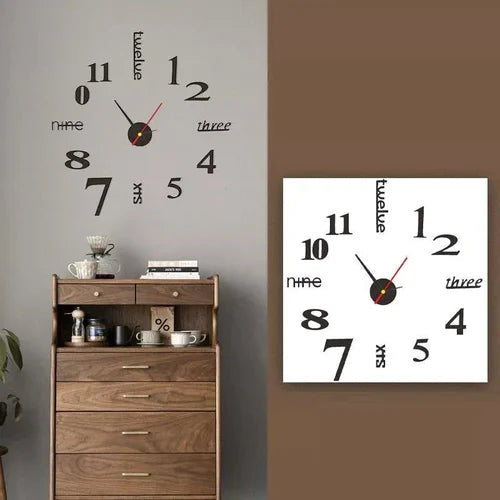 Moderne DIY Wanduhr ohne Bohren für Ihr Zuhause