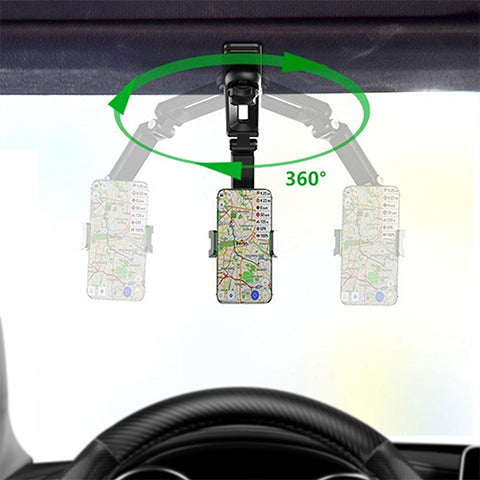 Flexible In-Car Phone Holder with 360° Rotation