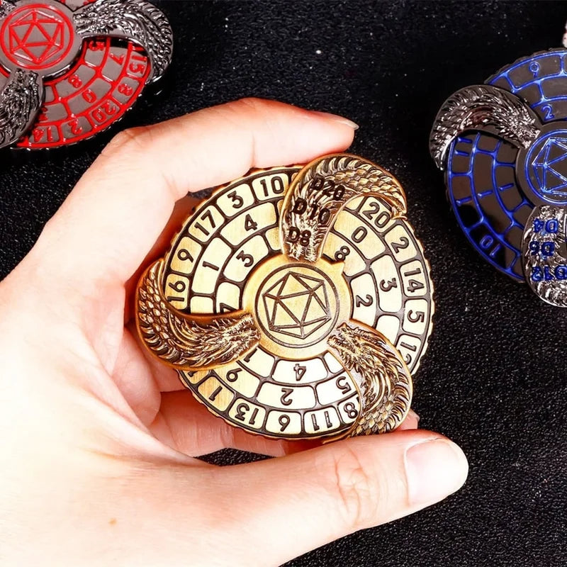 DND 7-in-1 Metal Finger Spinner for Role-Playing Games