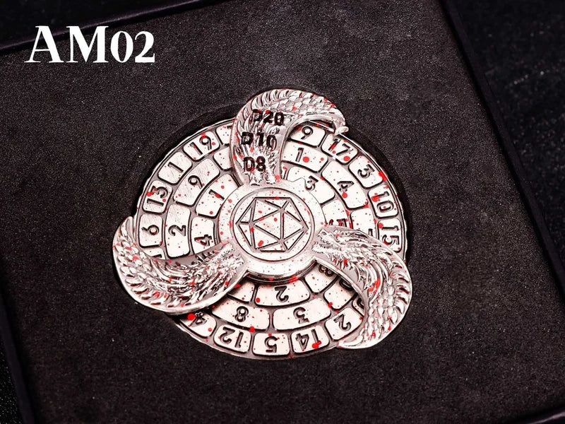 DND 7-in-1 Metal Finger Spinner for Role-Playing Games