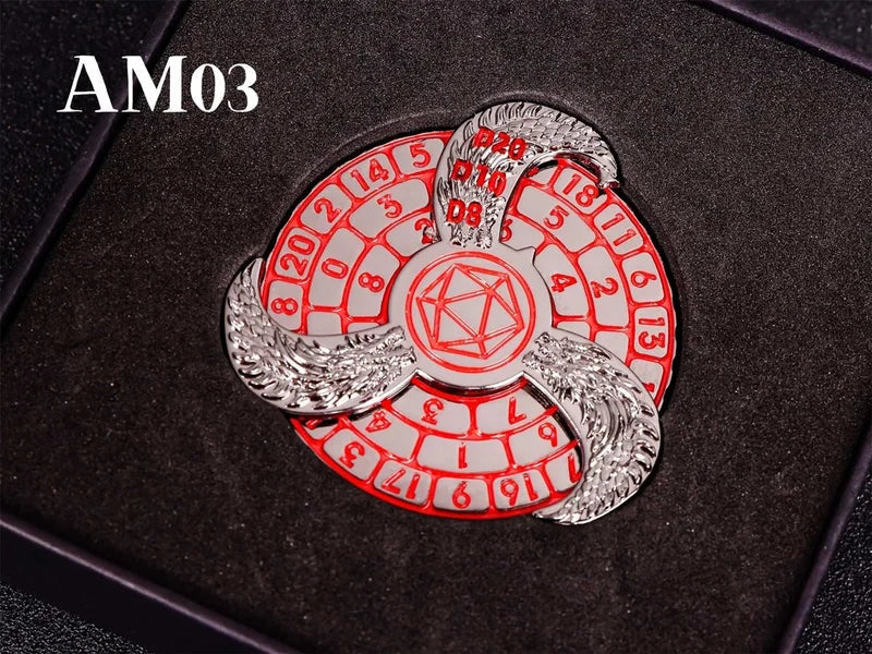DND 7-in-1 Metal Finger Spinner for Role-Playing Games