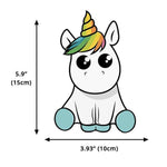 Stylish Unicorn Dabbing Sticker | Rainbow Design