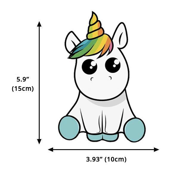 Stylish Unicorn Dabbing Sticker | Rainbow Design
