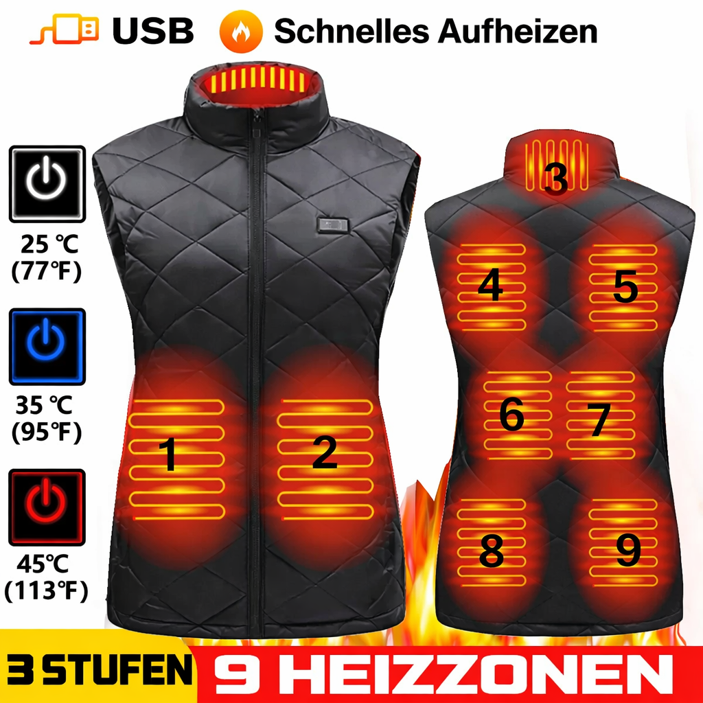 Women's Heated Vest | USB Heated Vest with Infrared Technology | Temperature Regulating & Lightweight