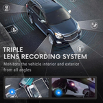 Dashcam for All-Round Driving Protection | 3-in-1 Camera