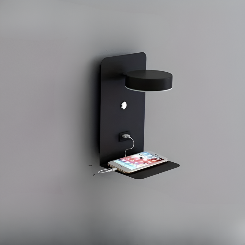 Elegantes USB-Nachtlicht mit integriertem Ablagefach