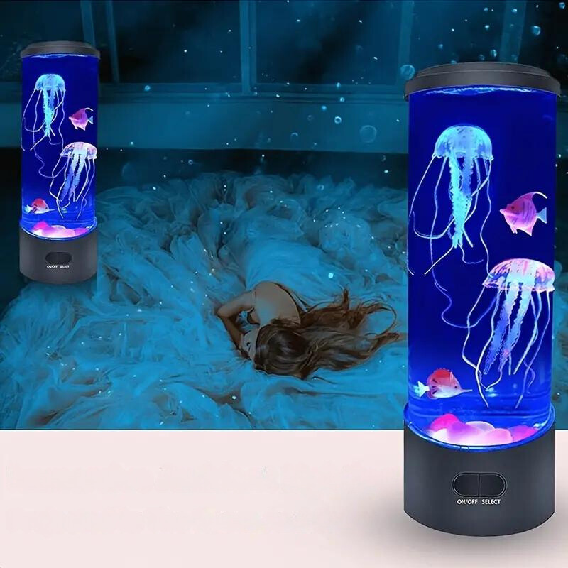 Ozeanische Eleganz: LED-Tischlampe mit Medusa-Design