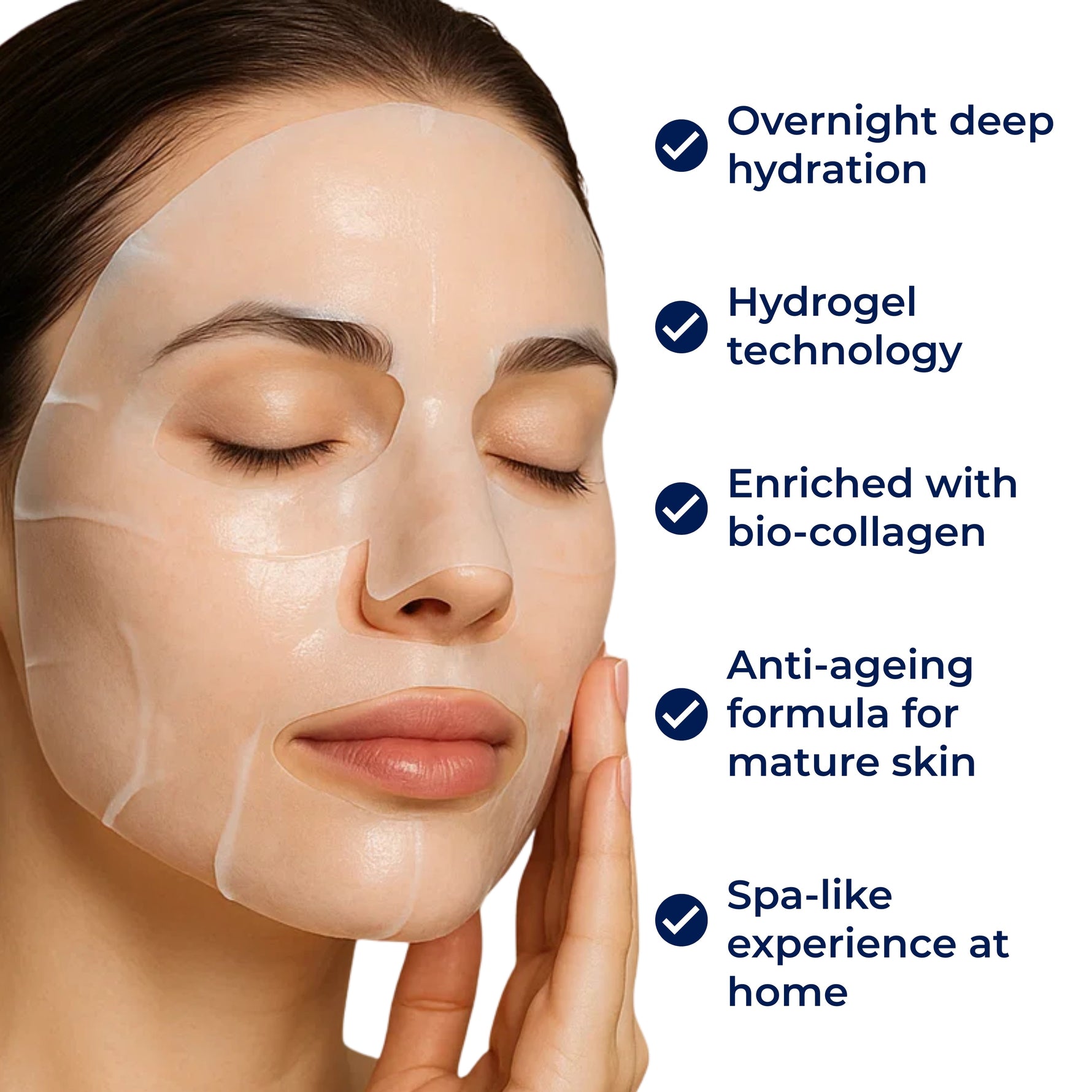 Collagen Hydrogel Face Mask – Night Care for Mature and Dry Skin