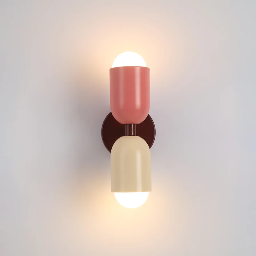 Moderne LED Wandleuchte - Doppelseitiges Design in Farben