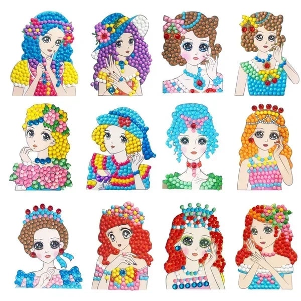 Magische Diamond Painting Aufkleber Sets für Kinder