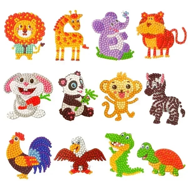 Magische Diamond Painting Aufkleber Sets für Kinder