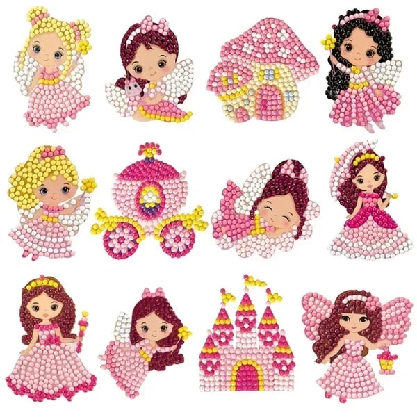 Magische Diamond Painting Aufkleber Sets für Kinder