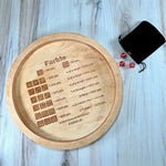 Würfelmeister - Holz Farkle Würfeltablett mit Punktetabelle für Familienspaß