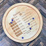 Würfelmeister - Holz Farkle Würfeltablett mit Punktetabelle für Familienspaß