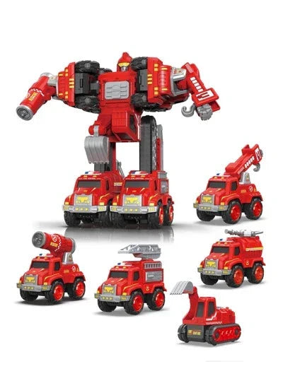 5-in-1 Car Toy Set with Transformation Function
