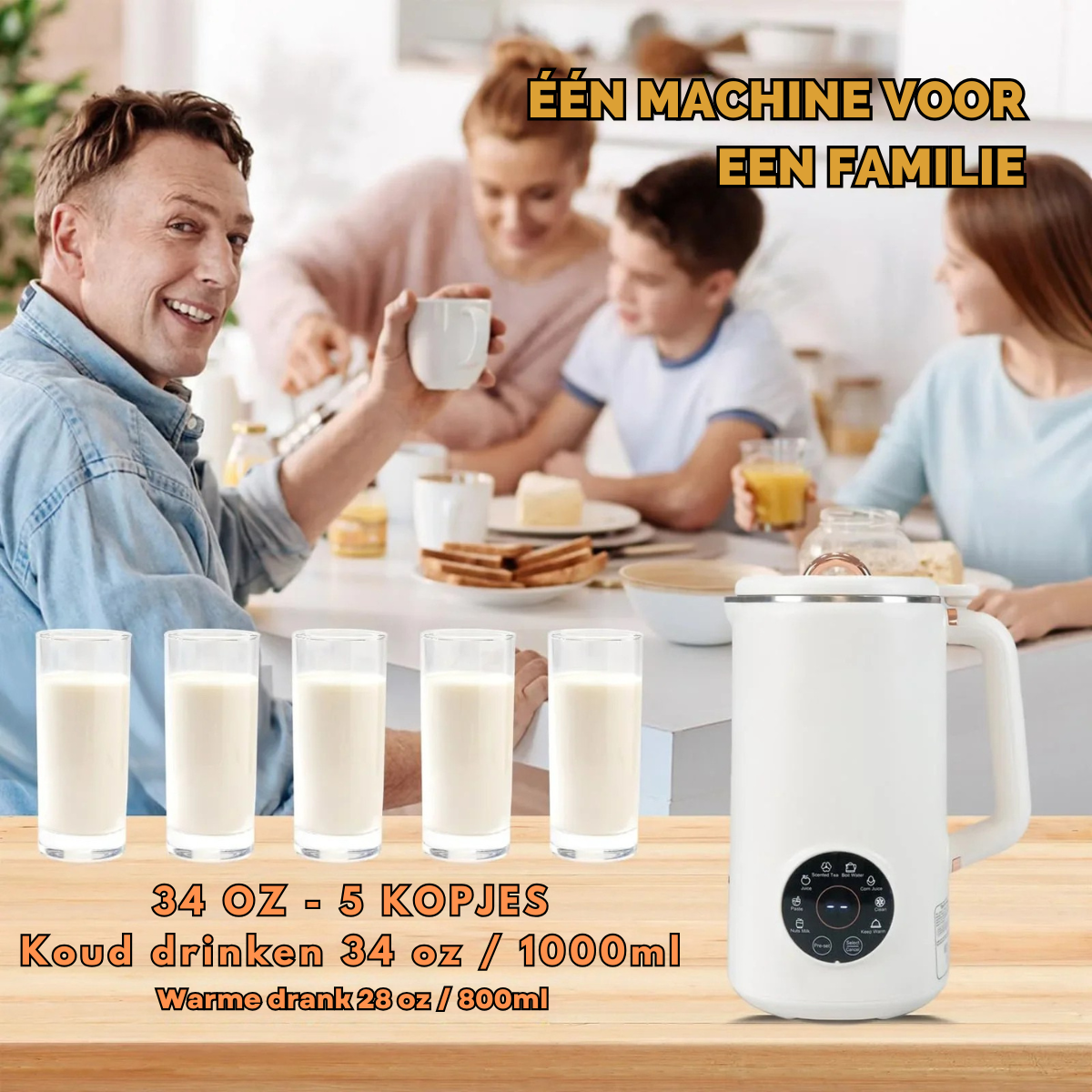 DietMix - 8-in-1 Nussmilchbereiter für Zuhause (1000 ml)