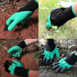 Garden gloves with claws for efficient work